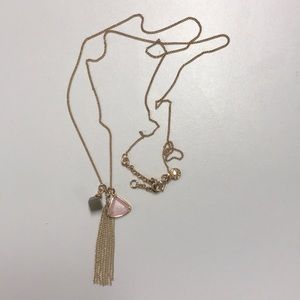 Gold drop necklace